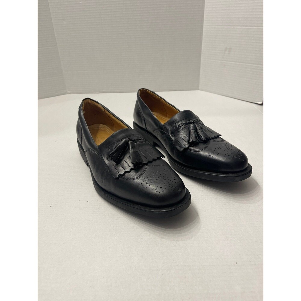 Sandro Moscoloni Vineyard Black Leather Loafers Size 8.5 D